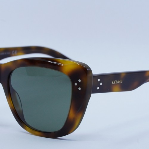 Pre-owned Celine Cl40199i 53n Shiny Havana/green 54-18-140 Sunglasses Authentic
