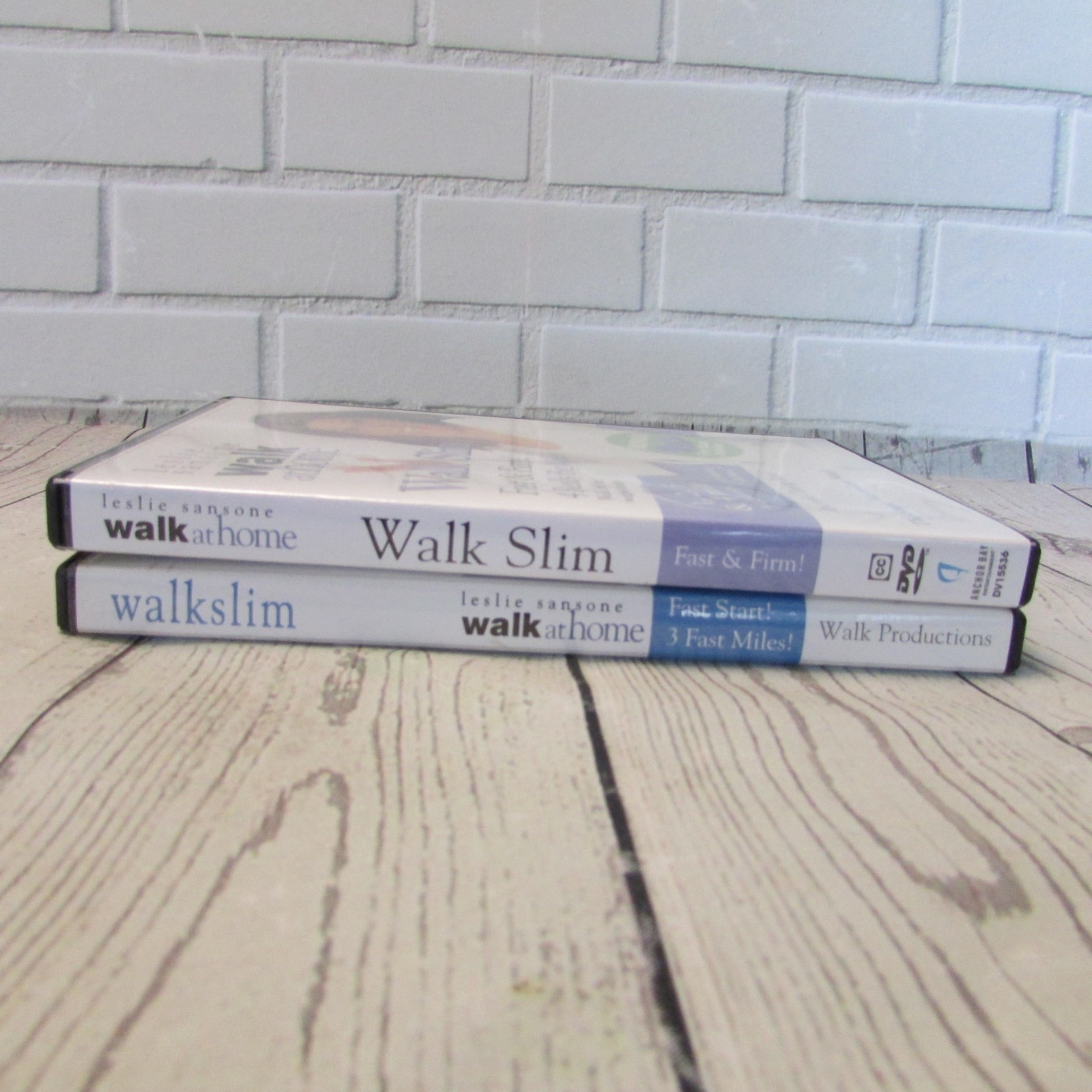 Leslie Sansone DVDs Lot of 2 WALK SLIM Walk At Home Program 3 Miles 4 Miles