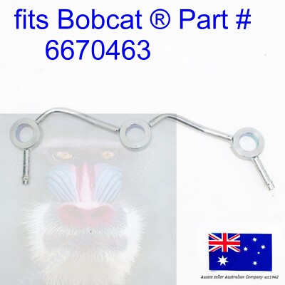 for Bobcat Fuel Injector Line Overflow Return Pipe 6672404 Kubota 2200S 2300