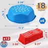 HappyField Balance Beam for Kids 18Pcs Non-Slip Stepping Stones Obstacle Course for Toddlers 3 Years + Indoor Outdoor Balance Board Kids Sensory Montessori Interactive Toys (Green)