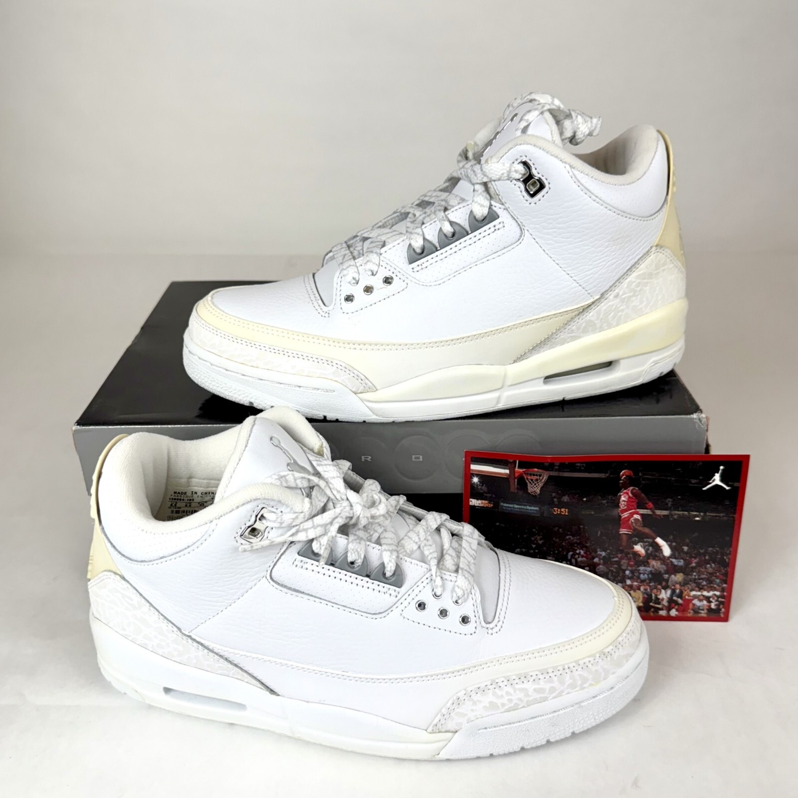 ど*ん様 Nike Air Jordan 3 Retro Pure White( Air Jordan 3 Retro 
