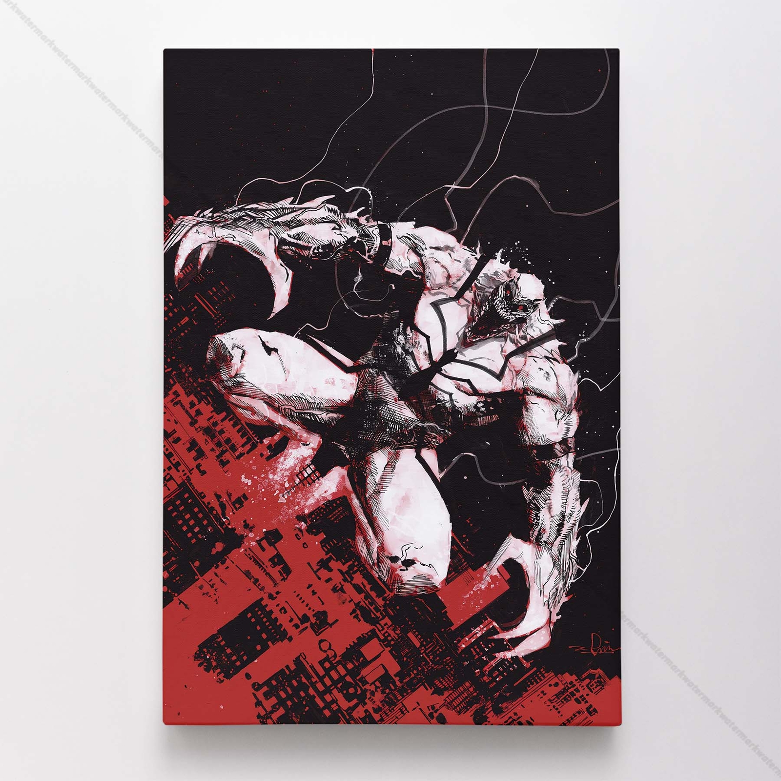 Carnage Poster Canvas Carnageized White Venom Marvel Comic Book Art Print #44