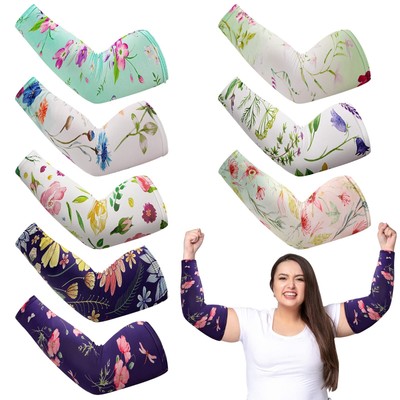 8 Pairs Gardening Sleeves Sun Protection Arm Sleeves Farmers Arm Covers for W...