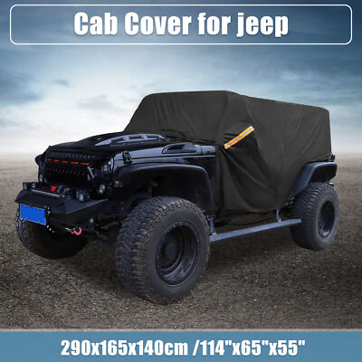 Cab Car Cover for Jeep Wrangler JK JL Hardtop 4 door 2007-2021 W/ Door Zipper
