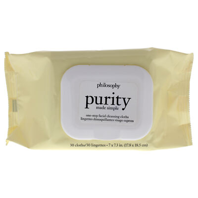 Purity Made Simple One Step Facial Cleansing Cloths by Philosophy-30 Count Wipes