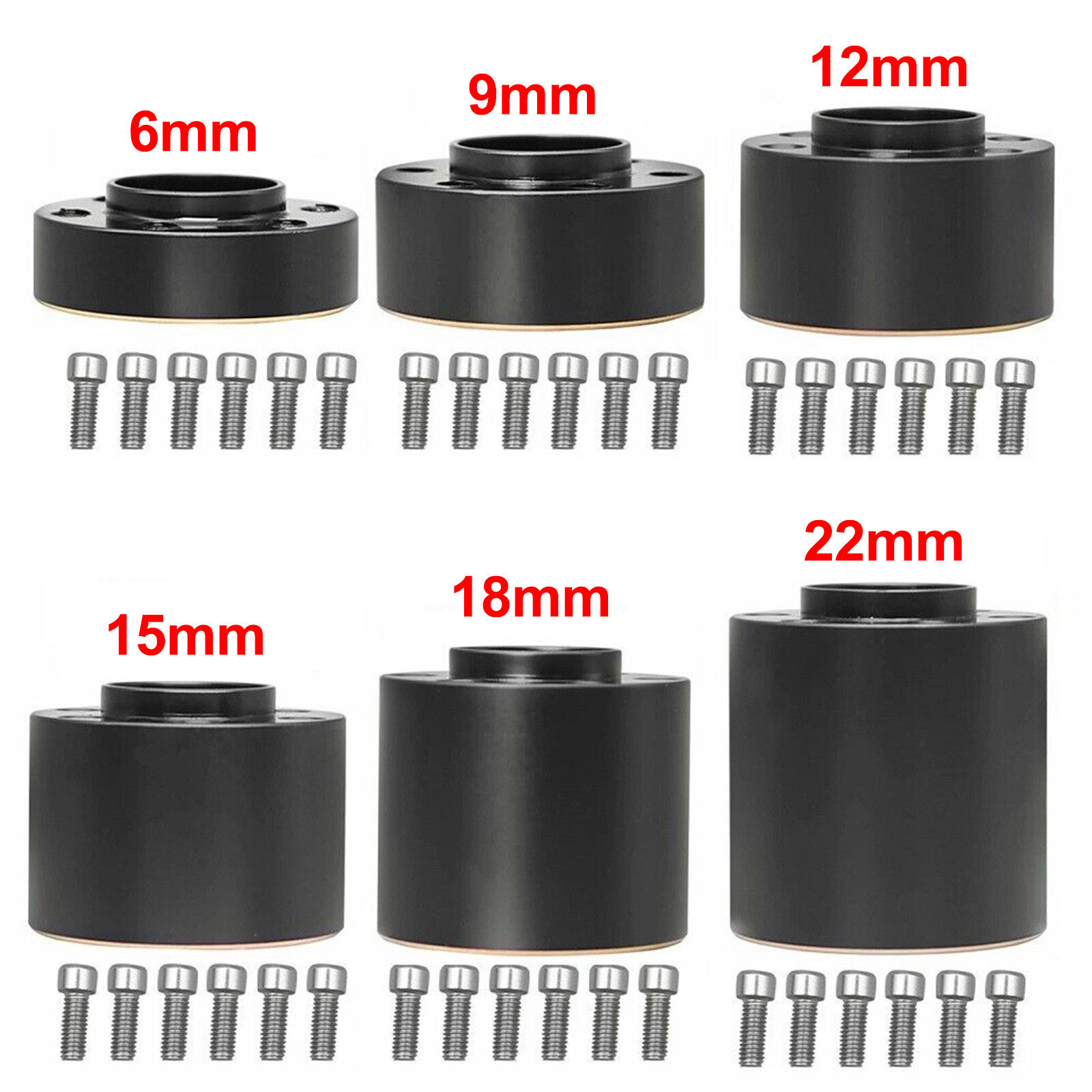 2pcs Barss 12mm Wheel Hex Hub for 1/10 RC Crawler 1.9