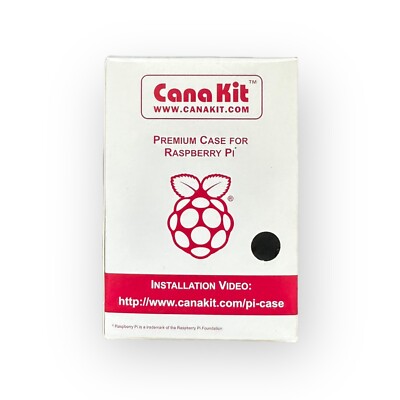 CanaKit Raspberry Pi 3 B+ Case - Black (Made in UK)