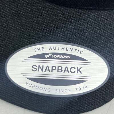 YUPOONG Classic Snapback Baseball Cap Hat Black