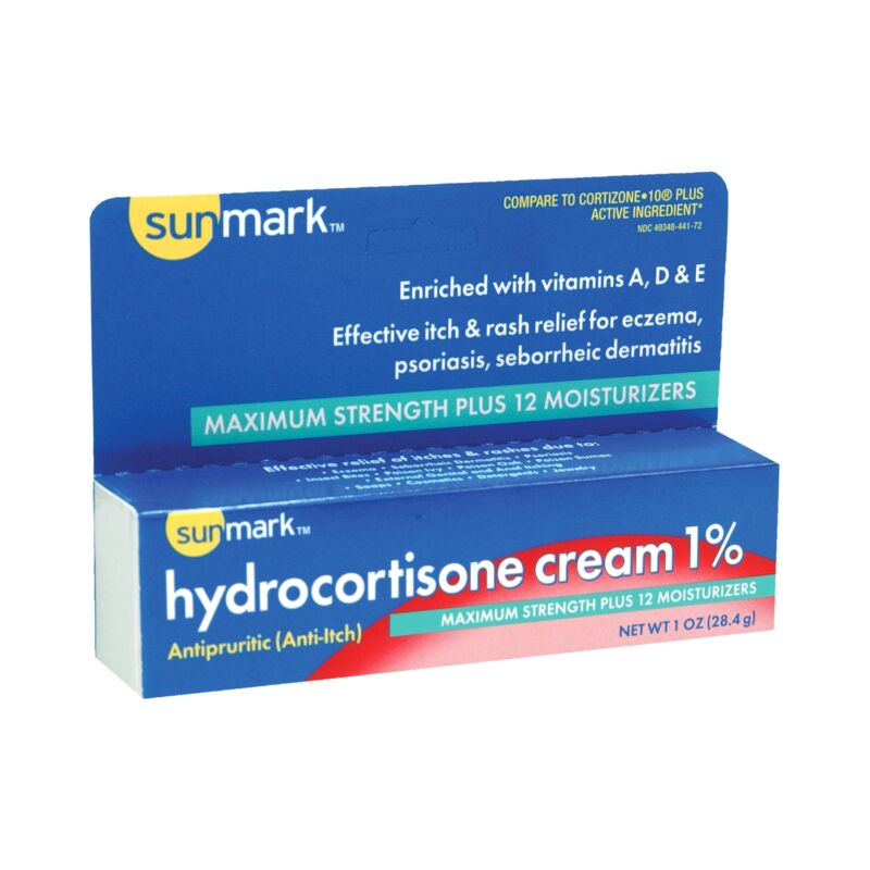 Sunmark 1% Hydrocortisone Cream Itch Relief 1 Oz. Tube