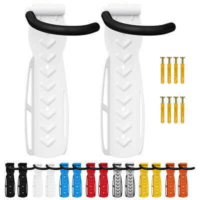 2 x WELLGRO Wand Fahrradhalter Stahl Fahrrad Wandhalterung Haken Fahrradständer