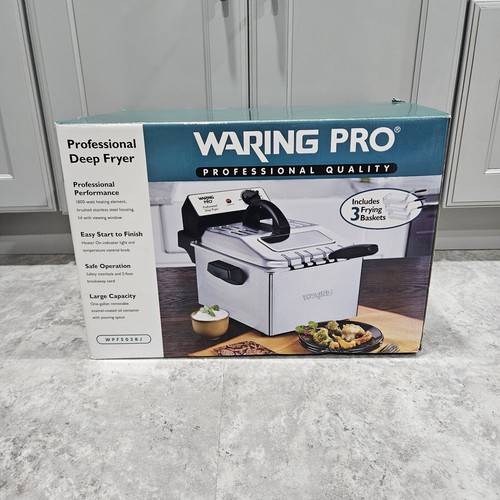 Waring Pro Prefessional Quality Deep Fryer WPF503BJ Open Box