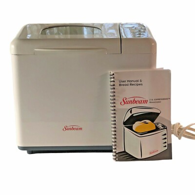 Sunbeam Bread Maker Machine Model # 5833 with ExpressBake & Manual Recipe Book