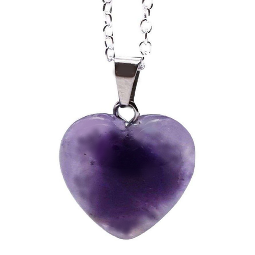 【BLACKPURPLE】Heart Basic Chain Necklace Man Urban Jewelry Impressive Mechanic Style Stainless Steel