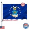 Air Force Flag Double Sided 2x3 Outdoor- Heavy Duty US Air Force Military USA Flags -United State AirForce Flags Banner with 2 Brass Grommets 4 Rows Stitched