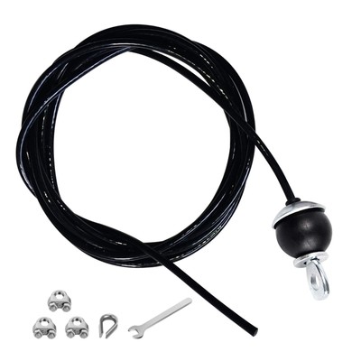Home Gym Fitness LAT Pulldown Cable 78/118/ 236 Inch, 6mm Adjustable Length f...