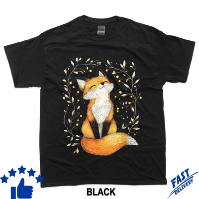Cute Relaxing Cottagecore Fox Fairy Fox art T-Shirt
