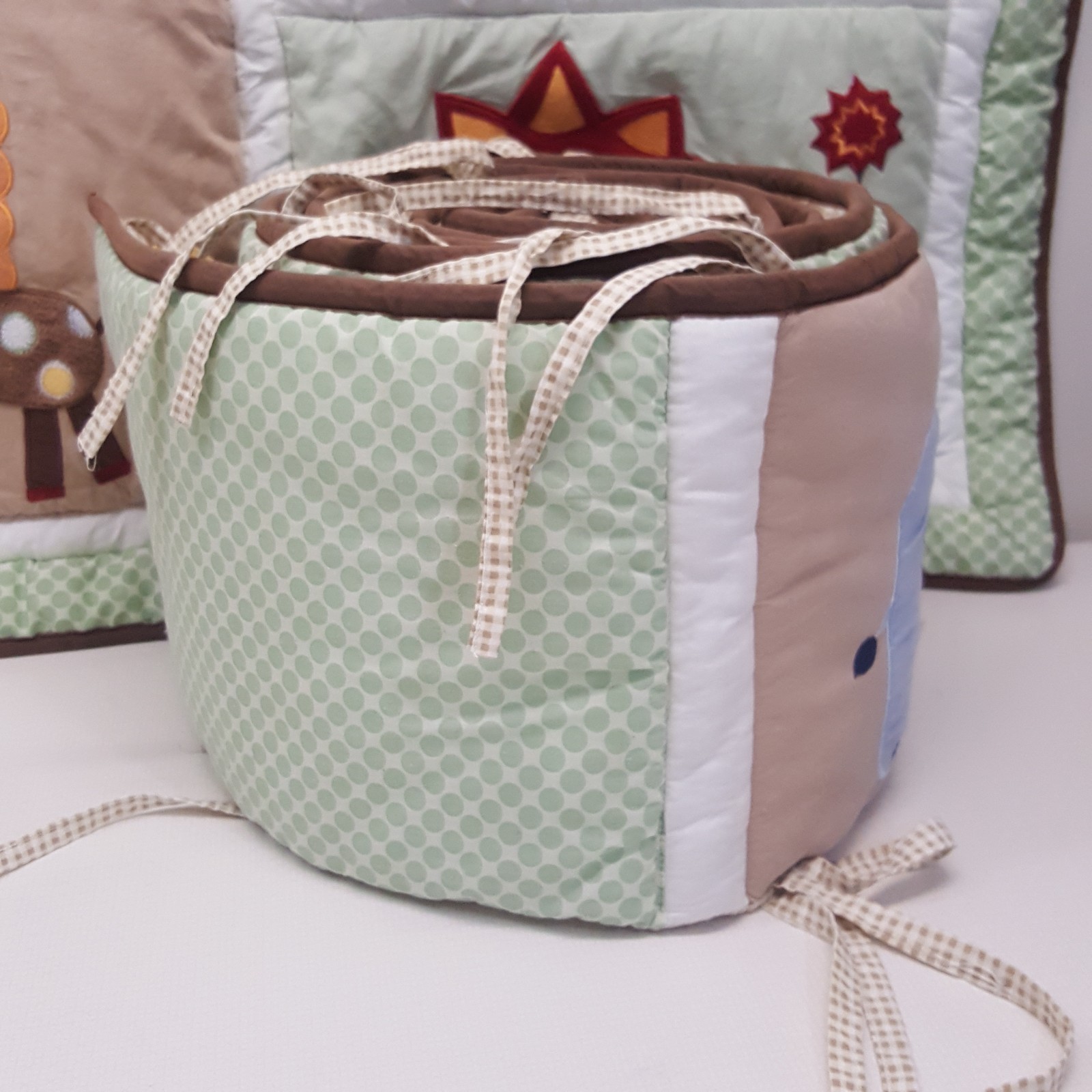 Tiddliwinks Nursery Baby Bedding Set Blanket Bumper Pads 2 Pc Jungle Animals