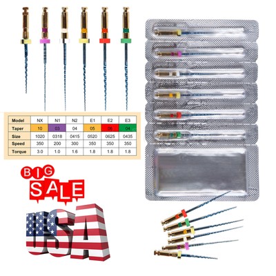 Dental Endo Files X-pro Blue taper 06/04 Root canal NITI Endodontic Files Rotary