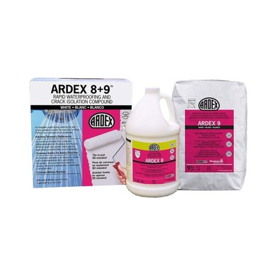 Ardex 8+9, Rapid Waterproofing and Crack Isolation, Compound Kit, Solvent-Fre...