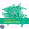 1040 Power Sticks Ligature Ties Orthodontic Ligature O-Ties, Elastic Ligature Bands, Elastic ties O-Rings Elastic Bands for Braces 26 ties on each stick (Turquoise)