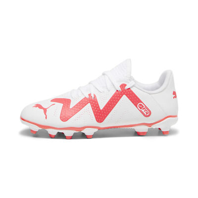 

Большие футбольные бутсы PUMA FUTURE PLAY FG/AG, White - white/fire orchid, Football