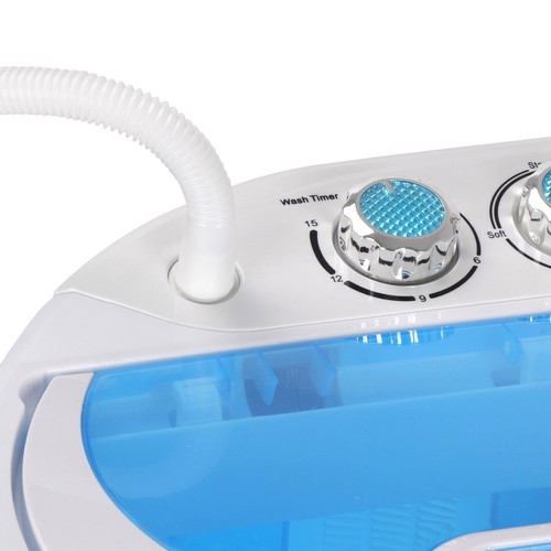Portable Washing Machine Mini Twin Tub with Washer & Spinner Gravity Drain Pump