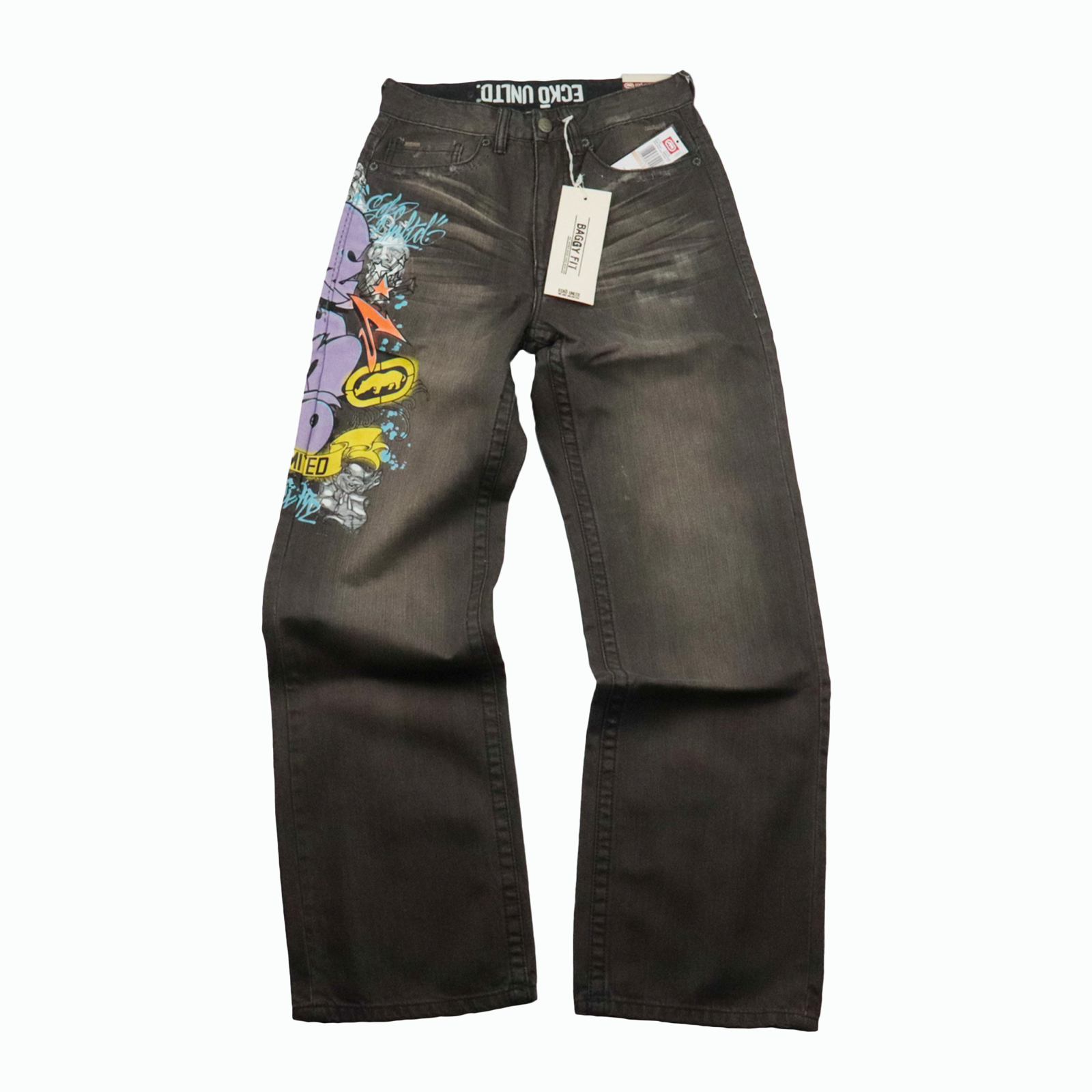Ecko Unlimited Men's Spectrum Jean- Baggy Fit, Smoke Wash | eBay