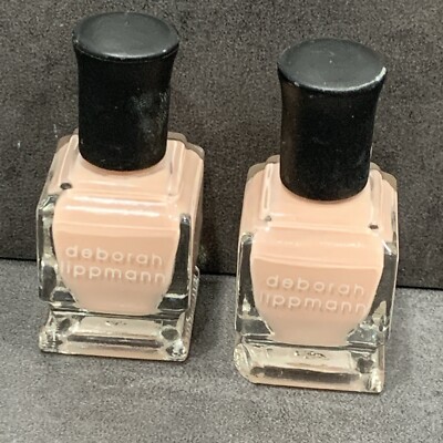 2X New Deborah Lippmann Nail Polish - ''Born This Way'' - .27 oz