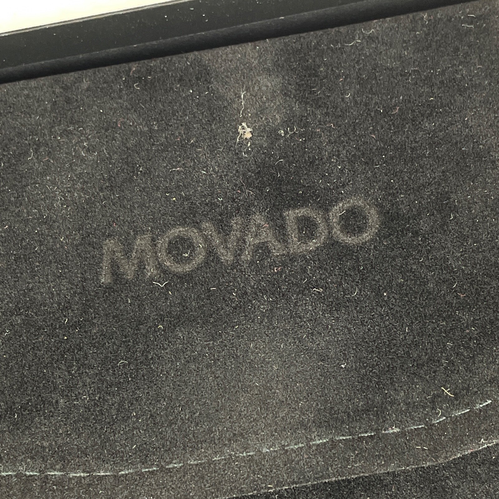 Movado Black Necklace Presentation Box Case - NO jewelry CASE ONLY