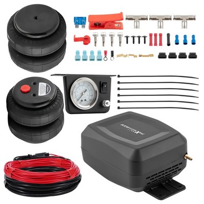 2X Air Spring Bags + Compressor Controller Kit For Ford Toyota Nissan Motorvan