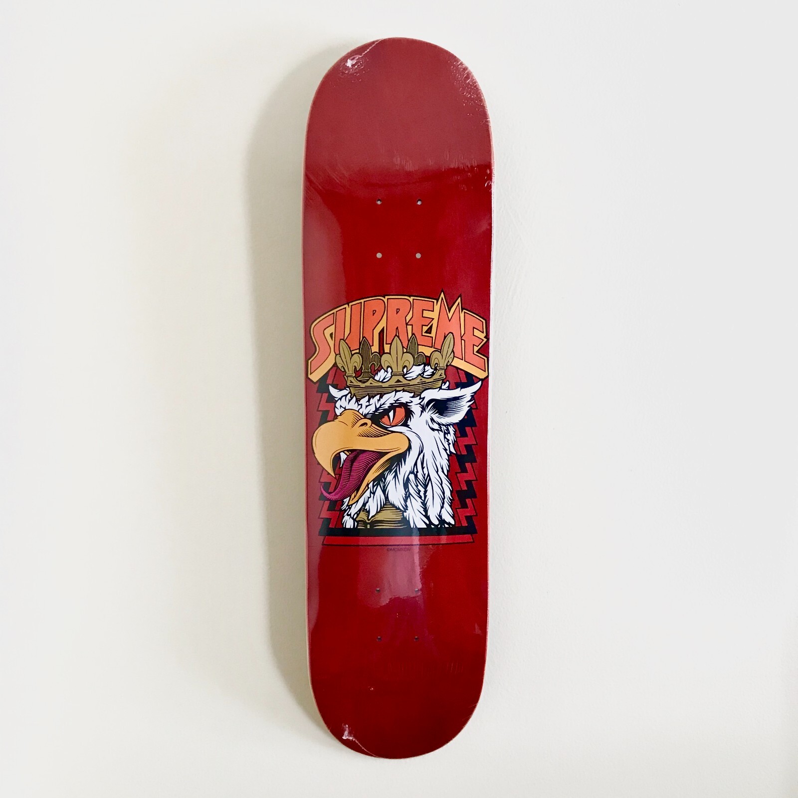 スケートボード SUPREME Sean Cliver Skateboard Deck 2012 Supreme x Sean Cliver Griffin Black Veneer Skateboard Deck