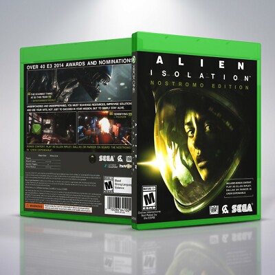 Alien Isolation: Nostromo Edition - Replacement Xbox One Cover and Case. NO GAME