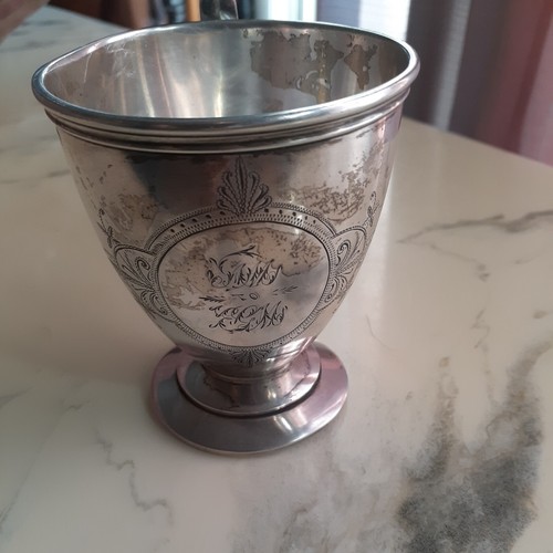 Woods & Hughes Sterling Silver Marked Handled Cup #134 3 32