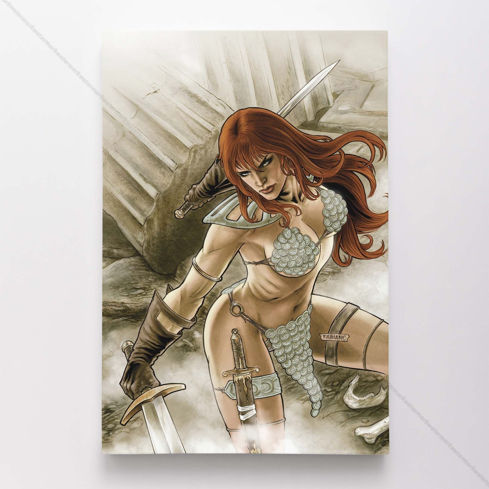 Red Sonja Poster Canvas Comic Book Art Print #1514