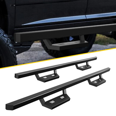 for 2005-2023 Nissan Frontier Crew Cab Running Boards Side Steps Nerf Bars Black