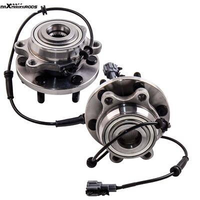 2x FRONT WHEEL BEARING HUBS FOR NISSAN NAVARA 4WD D40 YD25 VQ40 SPANISH 05-12