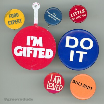 Gifted Loved Do It BS Food Expert Mother Know You're Out Pin Pinback Button Lot