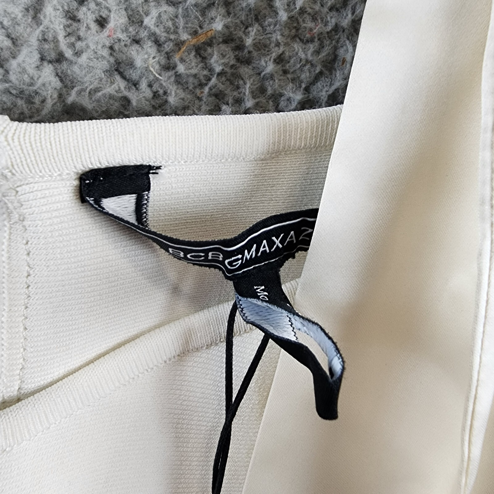 BCBGMAXAZRIA Cropped Corset Top Women's L Gardenia Sweetheart Neck Back Zip - Picture 5 of 14