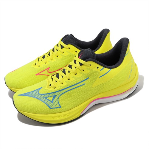 

Mizuno Wave Rebellion Sonic Желтый Розовый Зеленый Мужские Гонки Бег J1GC2330-01, Wave Rebellion Sonic