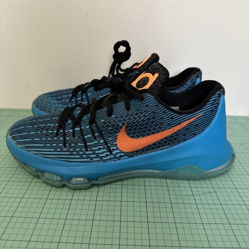 Nike KD 8 Youth Size 6.5 Y Kevin Durant OKC Aqua Blue Orange