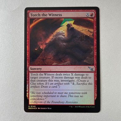 Magic the Gathering Murders at Karlov Manor #146 Torch the Witness Foil