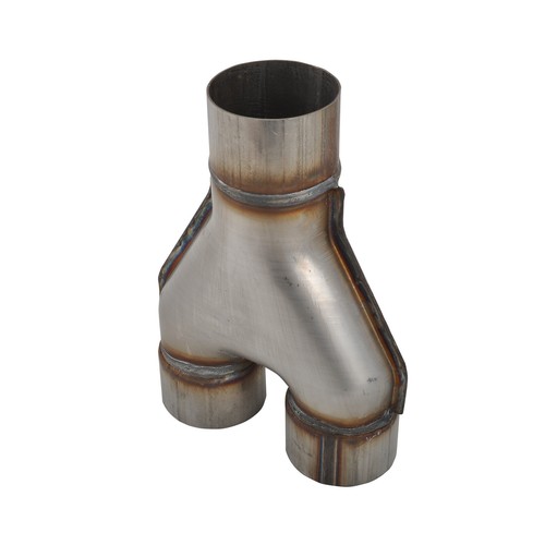 Y-Pipe Exhaust Pipe Adapter Connector 2''/2.25''/2.5''/2.75''/3''ID Single/Dual