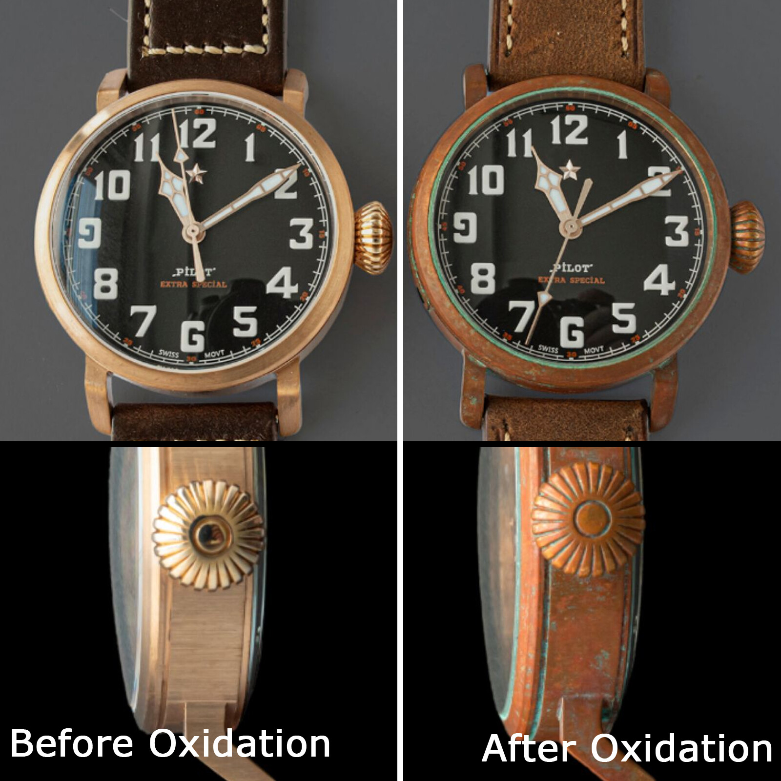 Pre-owned Sugess 42mm Pliot Master Genuine Cusn8 Bronze Mechanical Mens Watch Seagull 1963