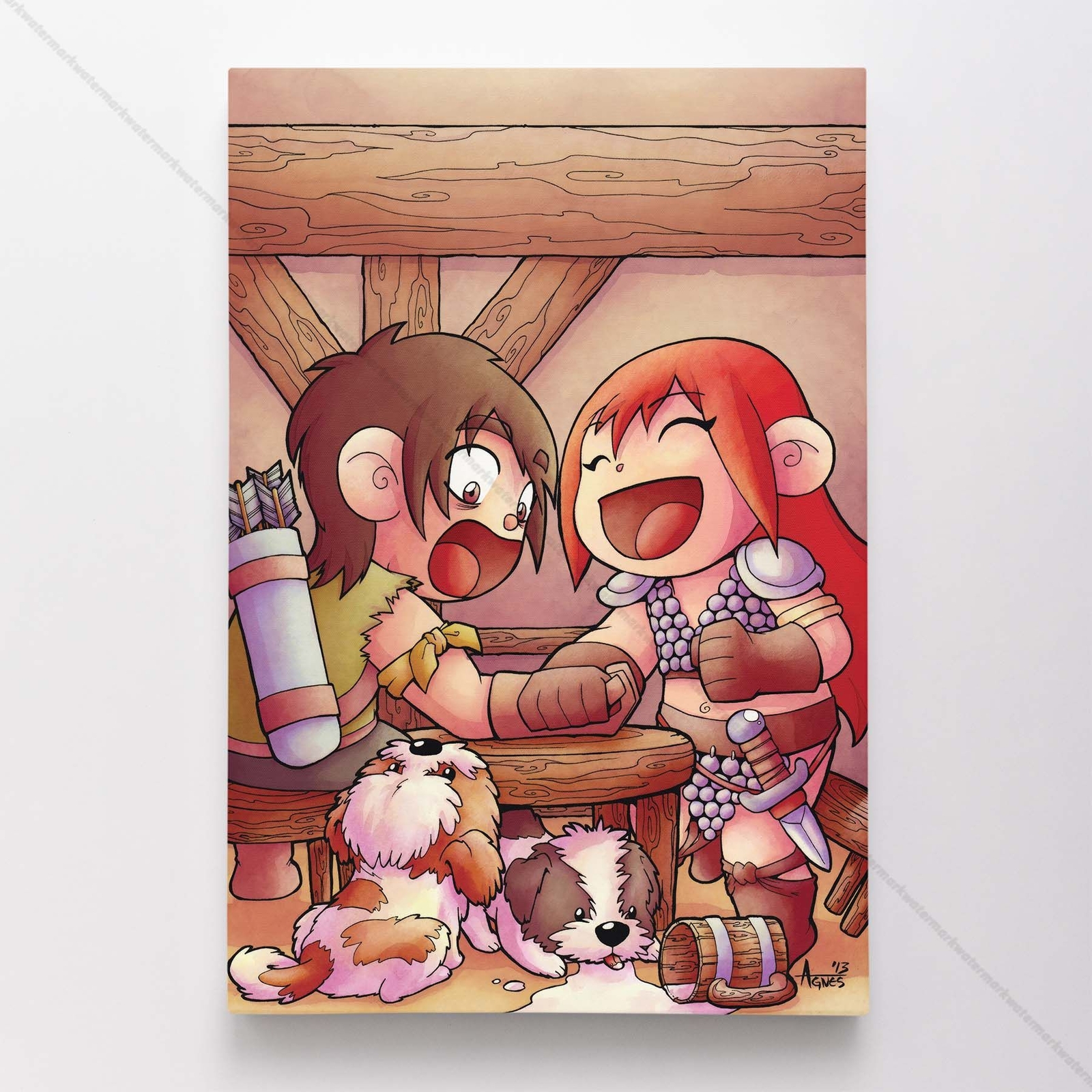 Red Sonja Poster Canvas Comic Book Art Print #1083