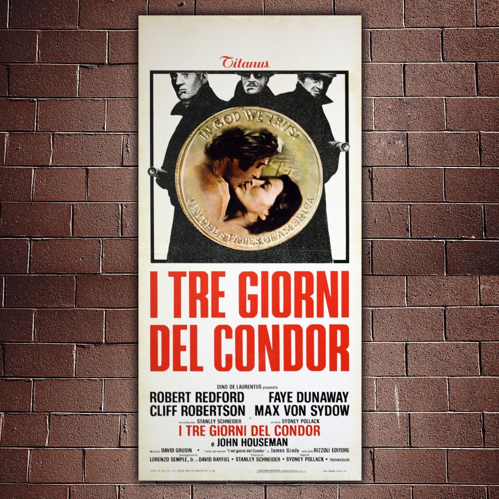 Original Poster Three Days Of The Condor The Three Days Of Condor 33x70 Cm Ebay