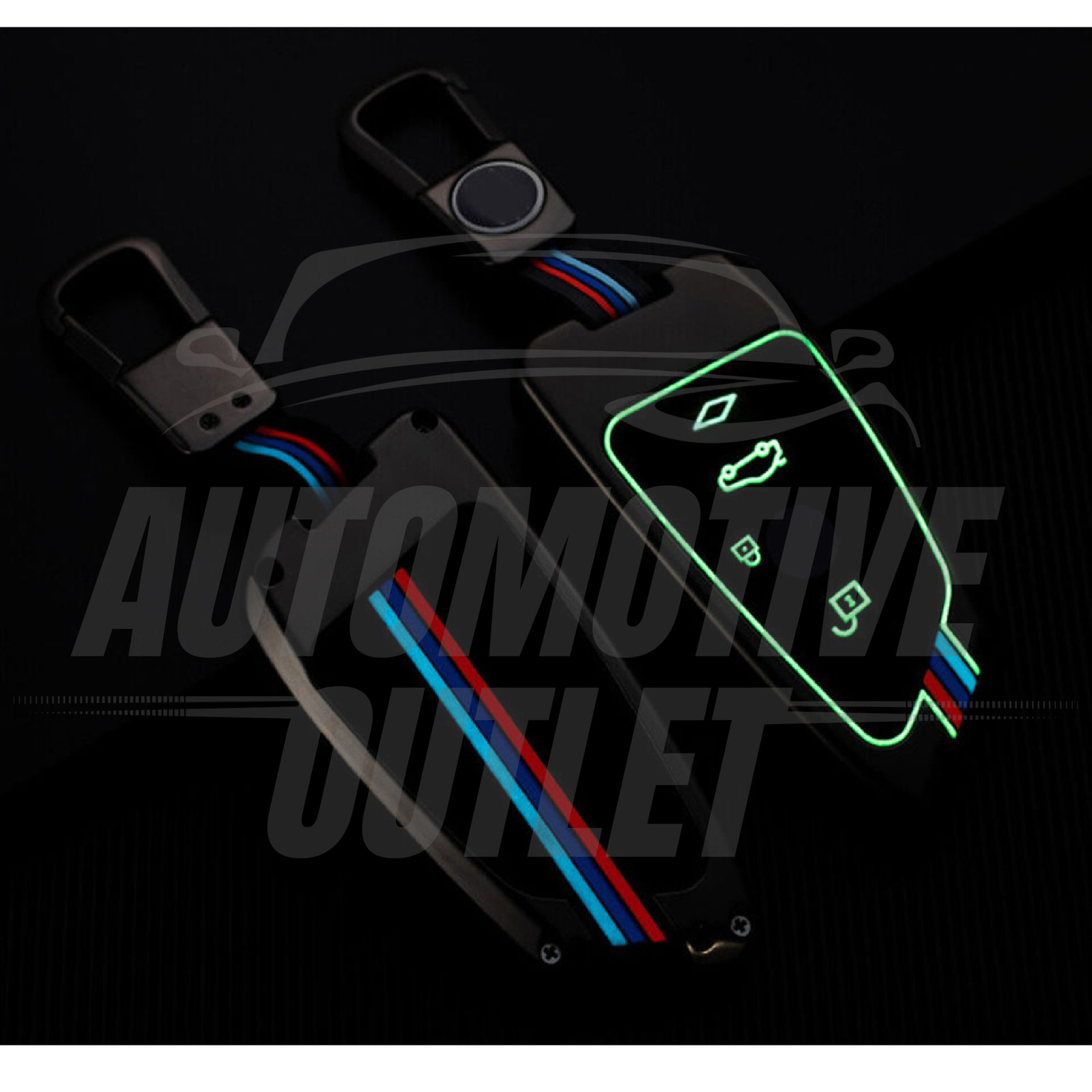 LUMINOUS ALLOY CAR FOB KEY COVER CASE FOR BMW 3 5 7 SERIES X1 X2 X3 X4 X5 X6 X7 11