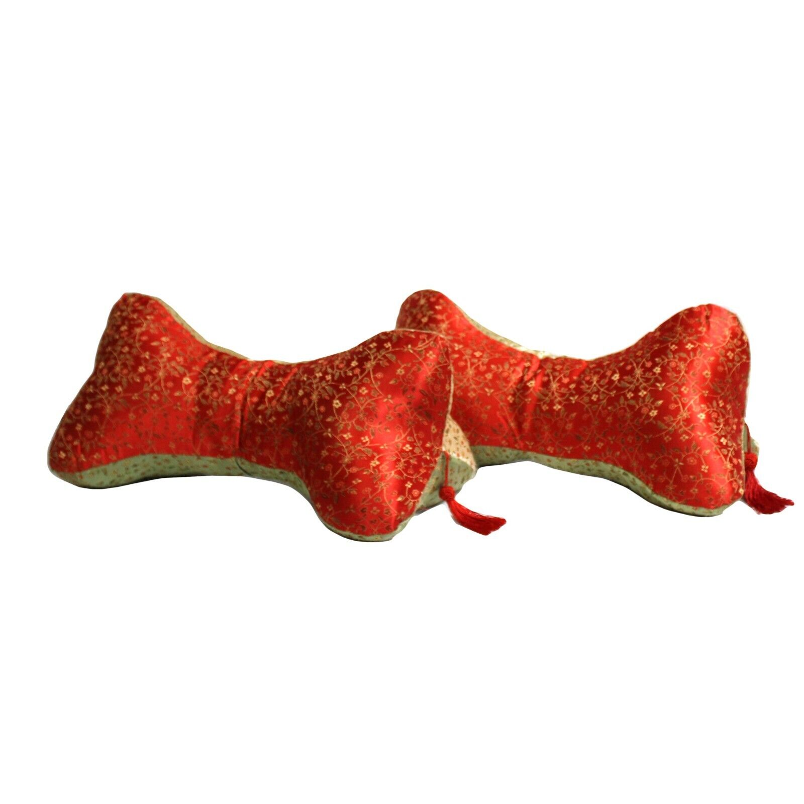 A8 Pair Chinese Oriental Mix Color Triangle Ribbon Shape Fabric Pillow Cushions ws629S A8 Pair Chinese Oriental Mix Color Triangle Ribbon Shape Fabric Pillow Cushions ws629S