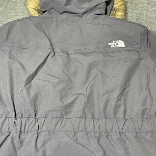 Pre-owned The North Face Women's Arctic Parka 550 Down Warm Winter Jacket Grey Sz Xxl In Vanadis Grey / Tnf White Logo