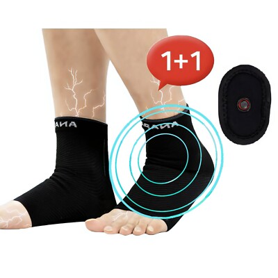 ANAPA Microcurrent Ankle Guard Soft Ankle Pain Relief Improve Athletic Ability M