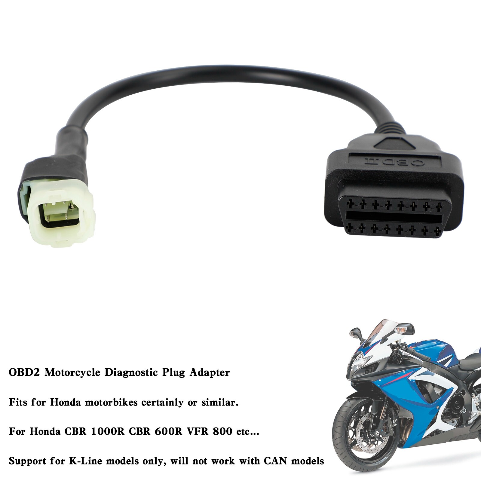 Adattatore OBD2 A 4 Pin Per Moto Honda - Cavo Diagnostico, Lettura Codici